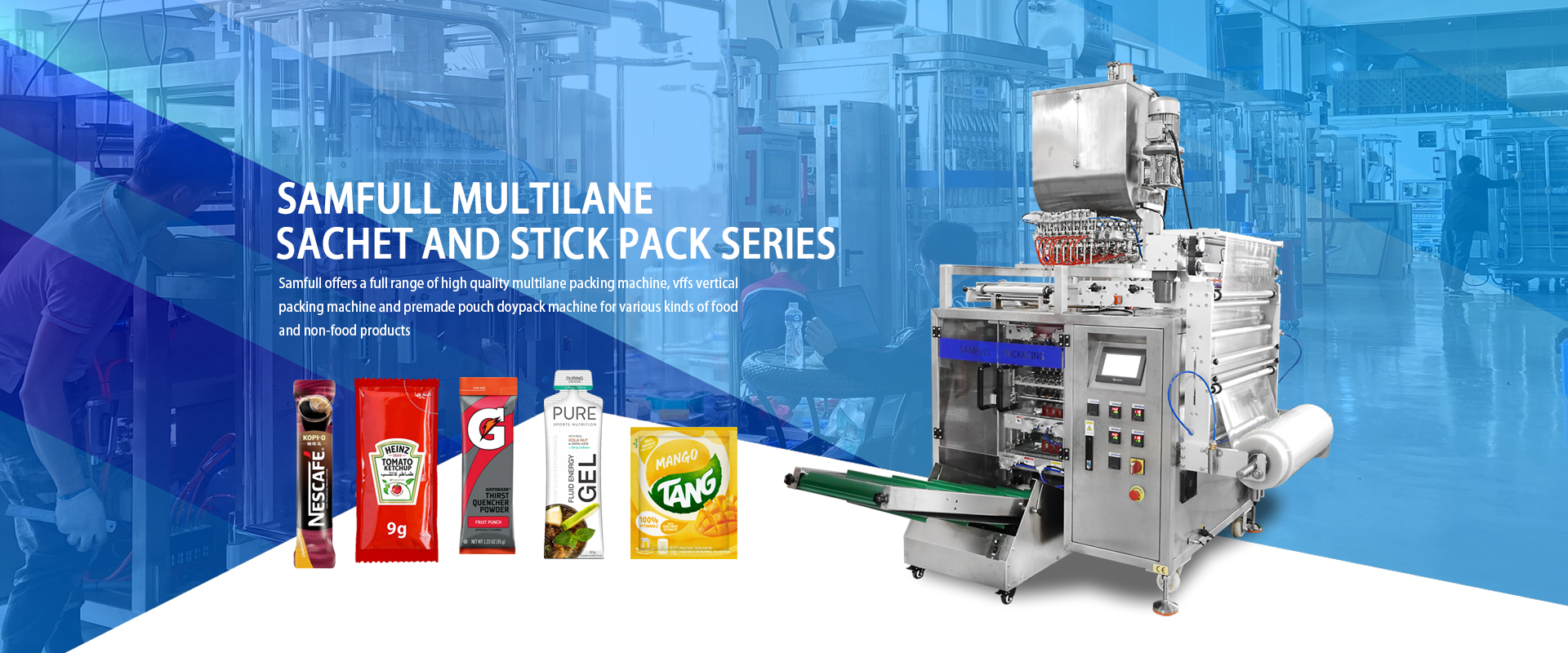 samfull multilane sachet packing machine