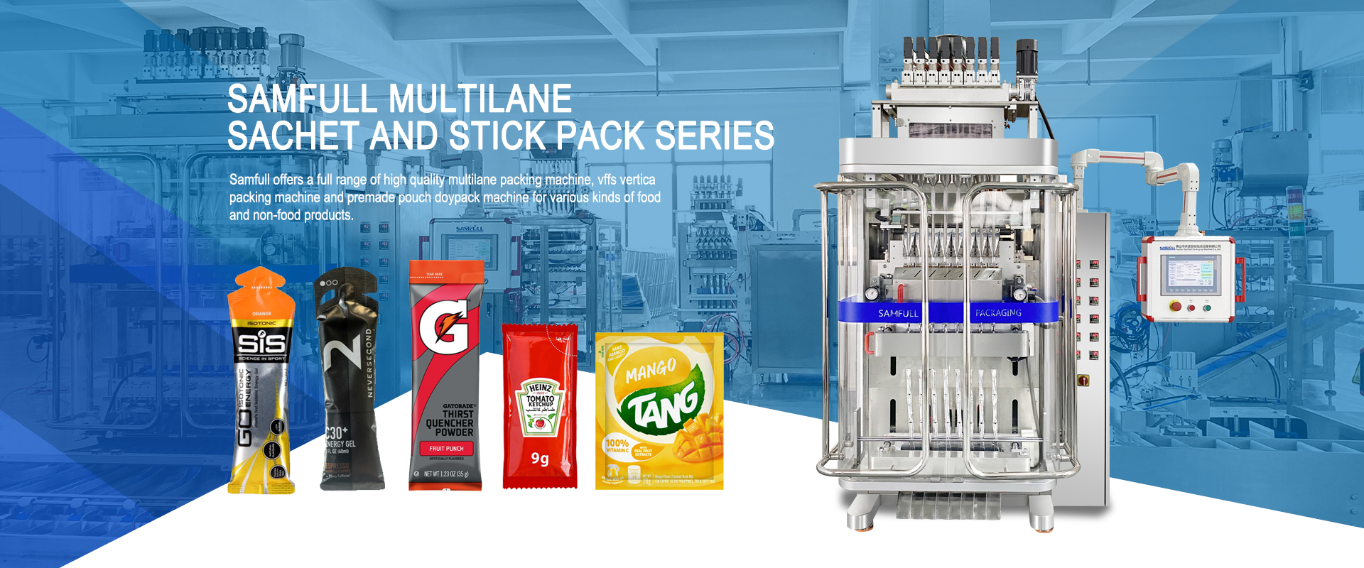 samfull multilane sachet packing machine