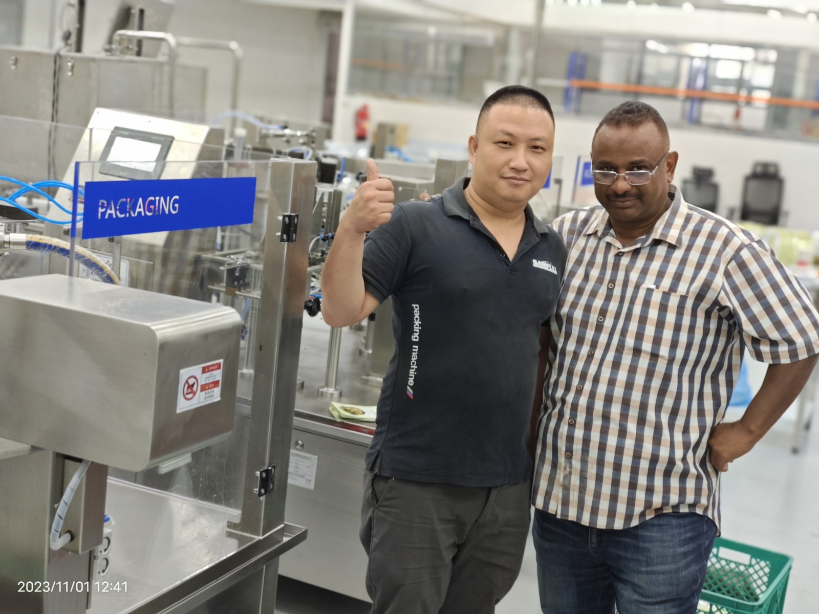 KSA Riyadh Customer Case – Rice Mix Sauce Doypack MachineSamfull Liquid Doypack Packaging Machine