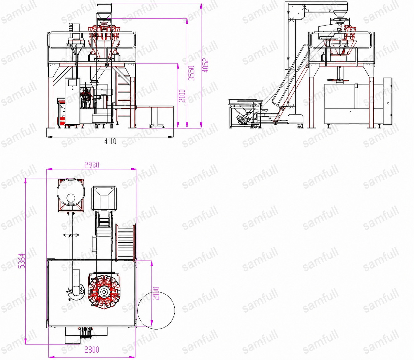 SF-200 Premade Doypack Packaging Machine for Chocolate Cocoa Powder   Marshmallow Mixed Packing Ecuador Customer Case