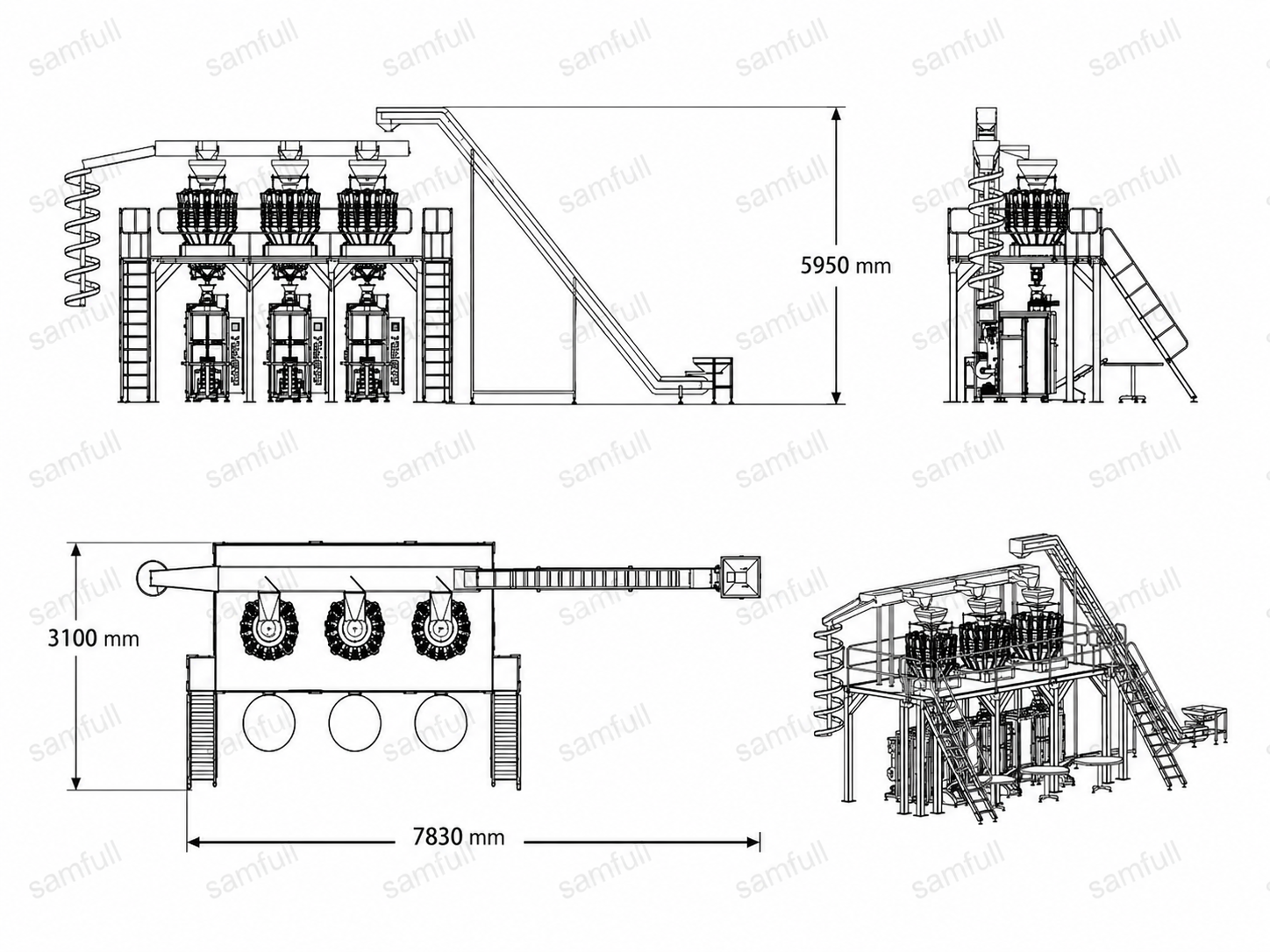 Up to 1000 Bags/Min High-Speed Automatic Snack Feeding Up to 1000 Bags/Min High-Speed Automatic Snack Feeding