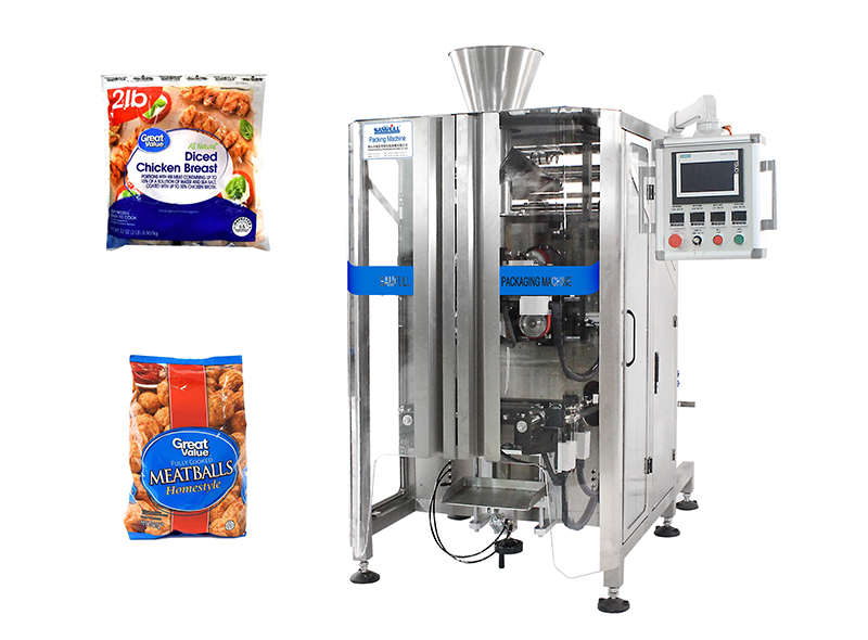 Frozen Poultry Chicken Pork Beef Steak Meats VFFS Packaging Machine