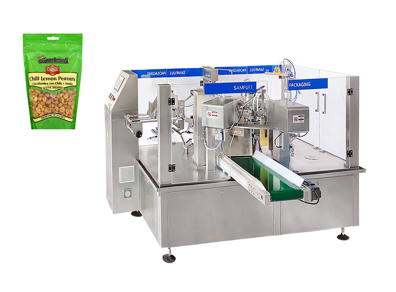 Peanut Snacks Stand Up Pouch Doypack Machine