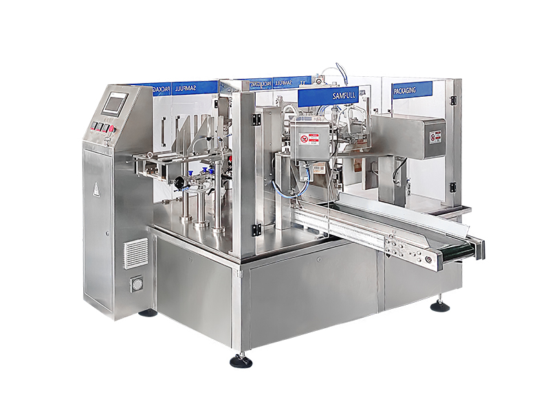 Automatic Dry Pet Food Premade Pouch Packaging Machine For Up To 10kg