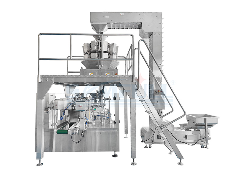 Automatic Dry Pet Food Premade Pouch Packaging Machine For Up To 10kg
