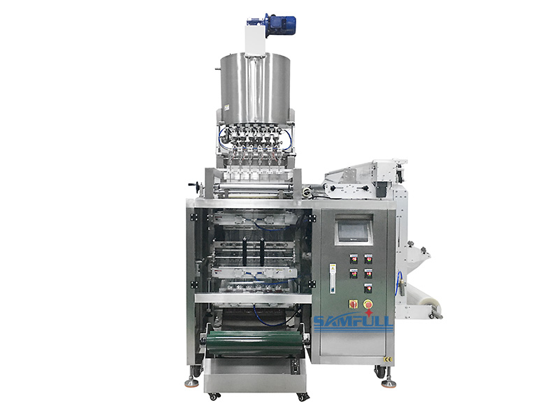 Samfull automatic mouthwash liquid stick bag sachet filling packing machine, mouth wash liquid packaging machine