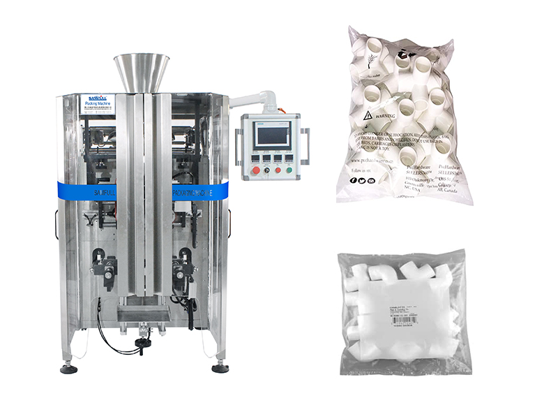 Samfull automatic pvc pipe fittings accessories form fill seal multihead weigher vertical packing machine