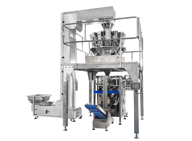 Multihead Weigher With VFFS Vertical Form Fill Seal Packing Machine