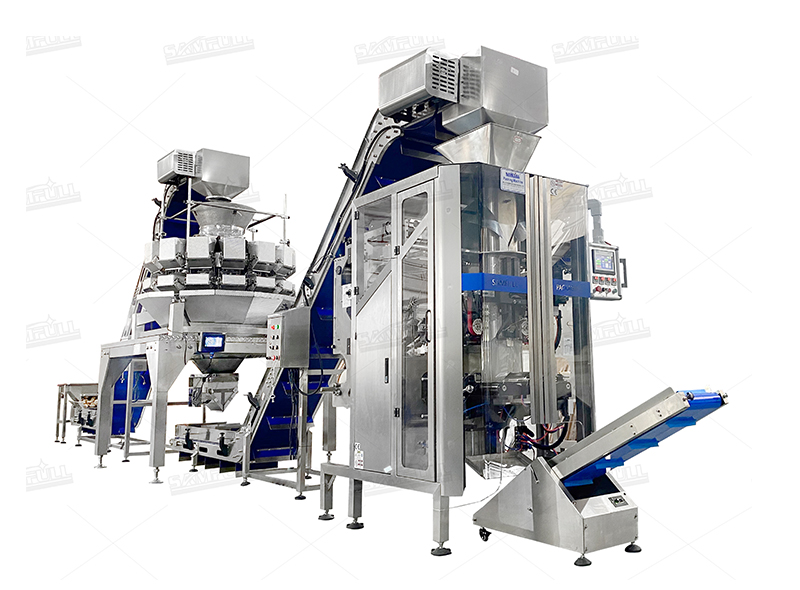 Multihead Weigher With VFFS Vertical Form Fill Seal Packing Machine