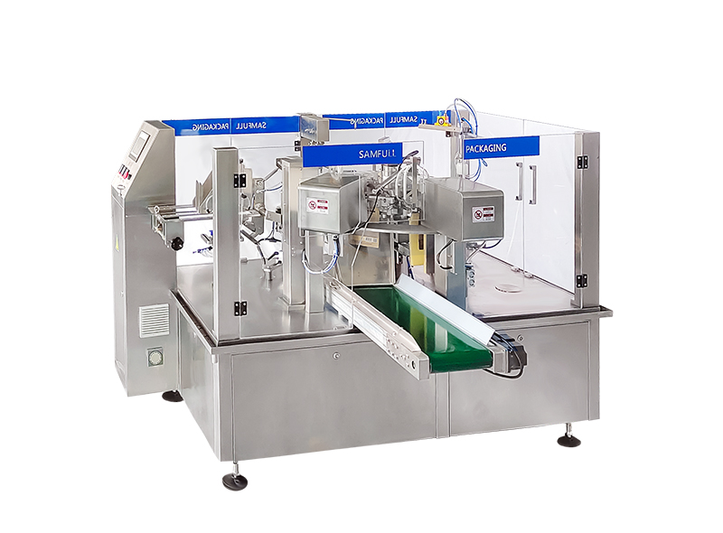 Multihead Weigher With Premade Pouch Doypack Filling Sealing Machine