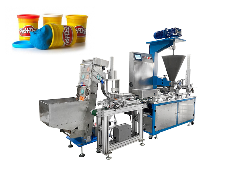 Play Dough Cup Filling Capping Machine