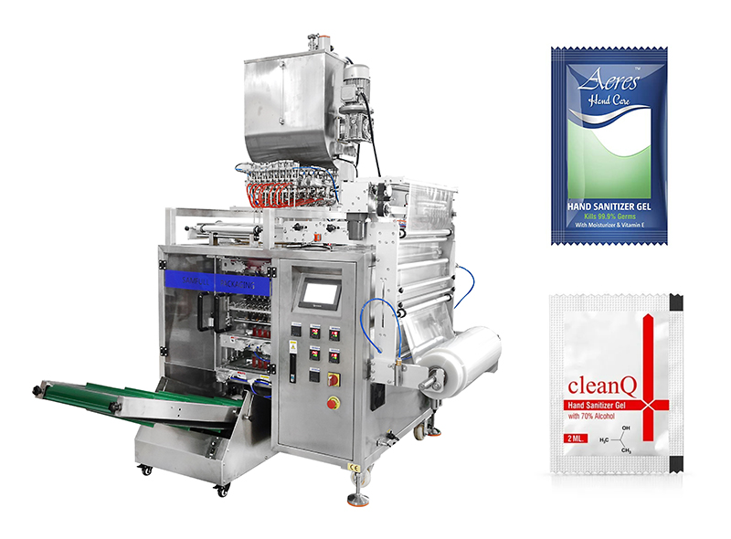 Hand Sanitizer Sachet Multilane Packing Machine