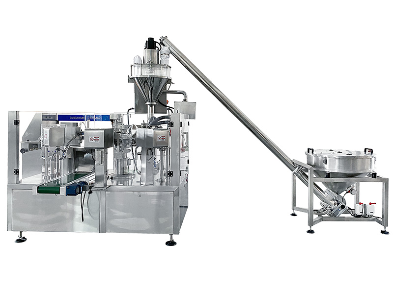 Powder Pre-made Pouch Doypack Filling Sealing Machine