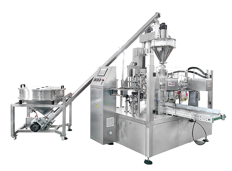 Powder Pre-made Pouch Doypack Filling Sealing Machine