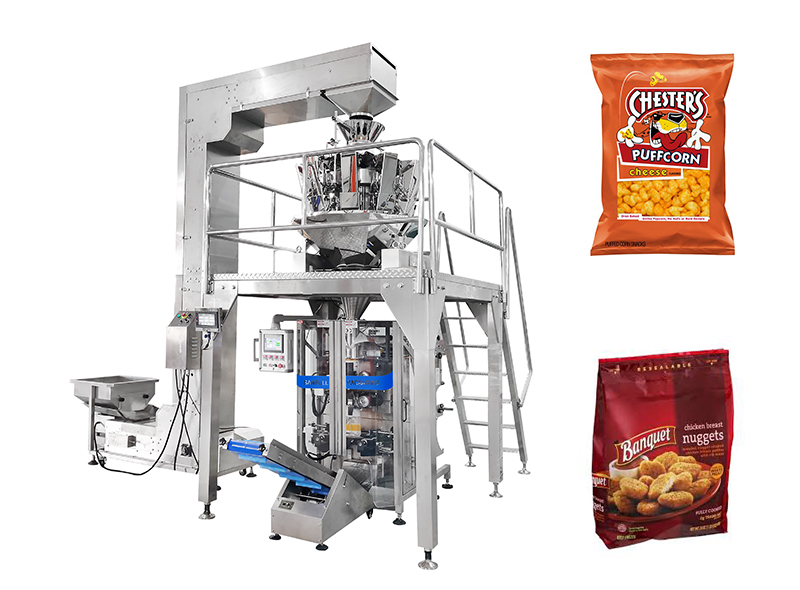 Granule VFFS Vertical Packing Machine Multihead Weigher