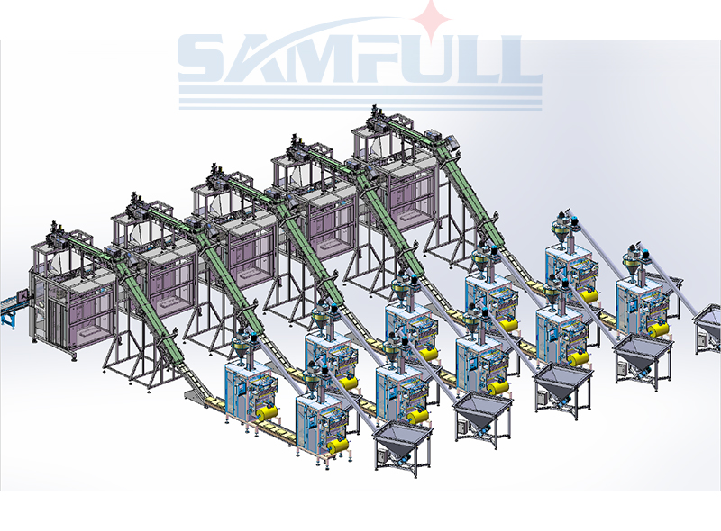 Bag-in-bag Counting and Repacking Line