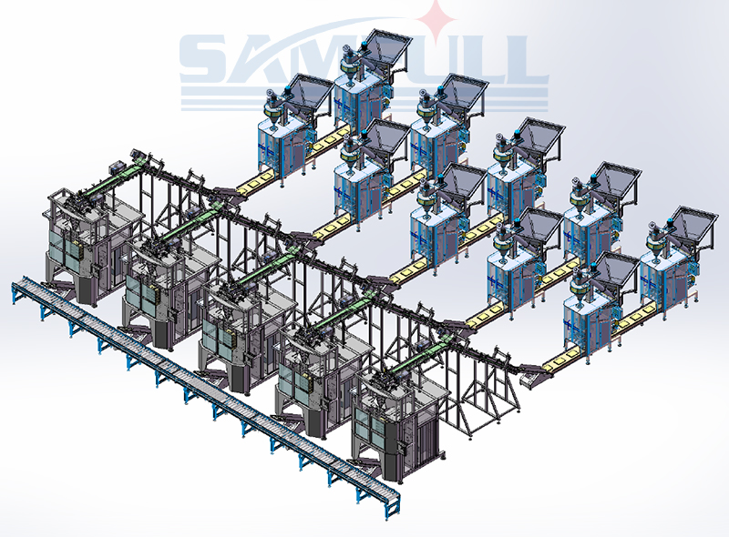 Dry Food Bag-in-bag Counting and Repacking Line