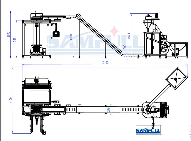 Bag-in-bag Counting and Repacking Line