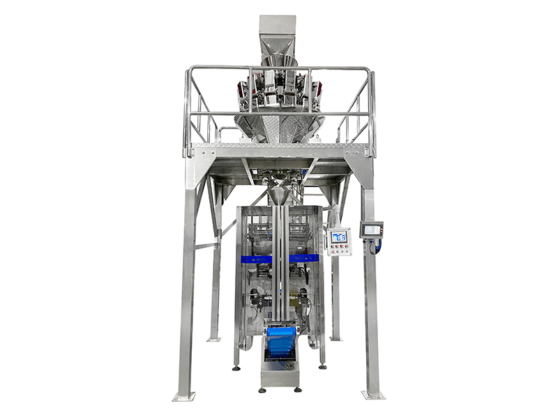 SF-2.0T Vertical Packing Machine Integrated With Mutihead Weigher For Fried Onion Rings