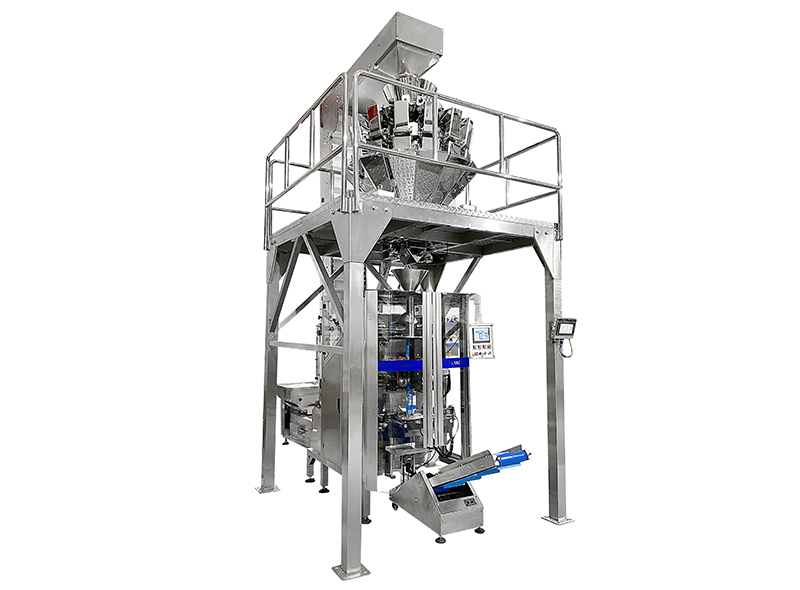 SF-2.0T Vertical Packing Machine Integrated With Mutihead Weigher For Fried Onion Rings