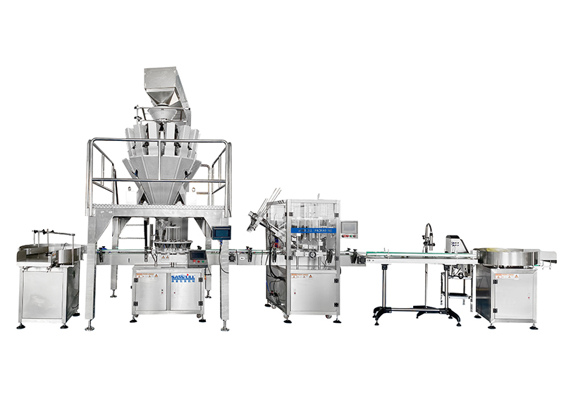 Can Bottle Filling Machine With Multihead Weigher