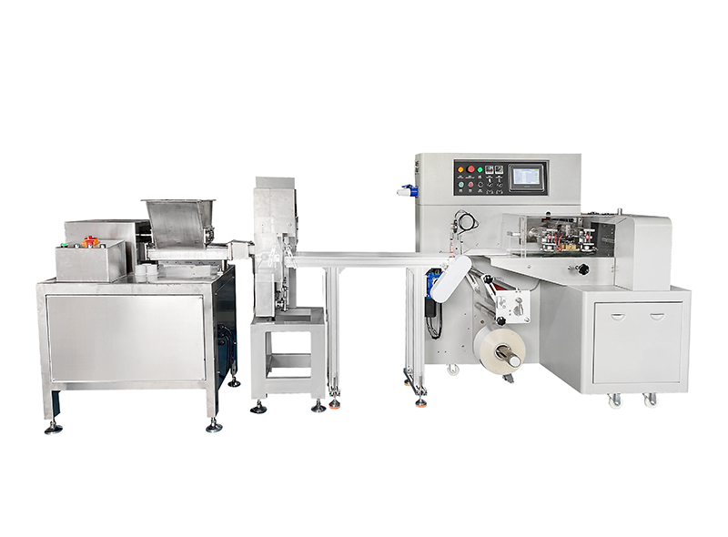Sugar fondant paste / clay extrude & form fill seal packing machine