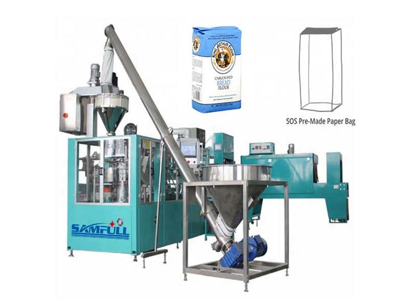 Flour Block Shape Bag Filling Packing Machine