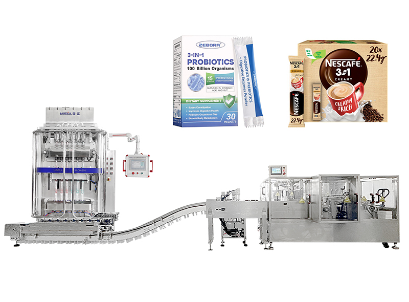Powder Stick Counting and Carton Packing Line