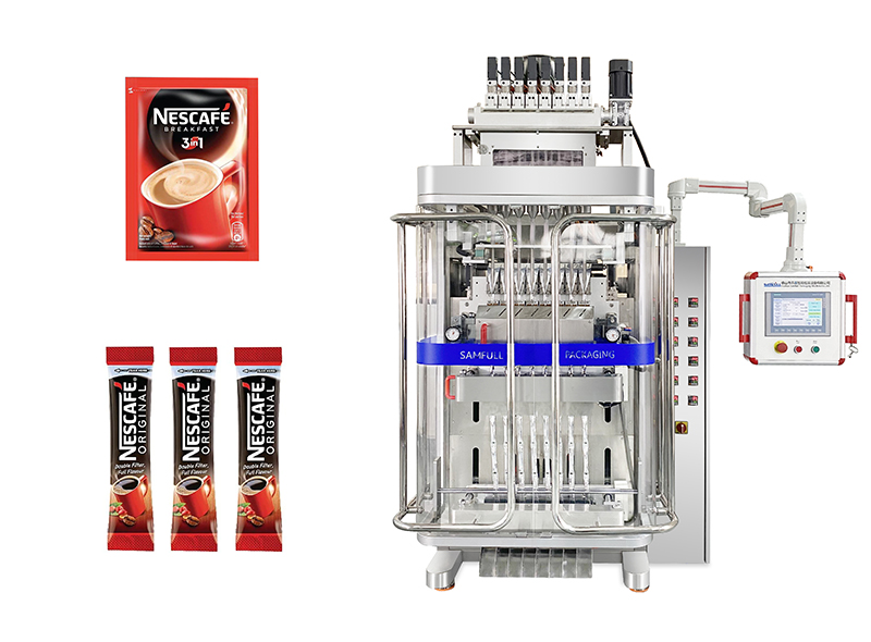 High Capacity Coffee Sachet and Stick Pack Multi-lane Packing Machine