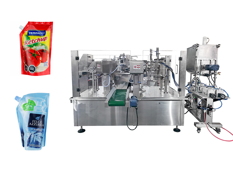Spouted Premade Pouch Filling Sealing Machine