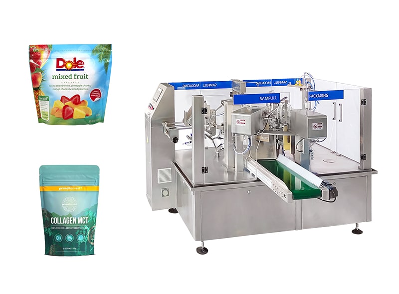 Premade Pouch (Doypack) Filling & Sealing Machine ( 8 Working Stations )