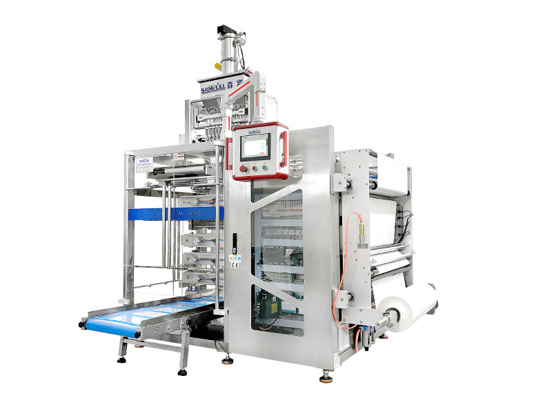 Granule Four Sides Sealing Sachet Multilane Packing Machine