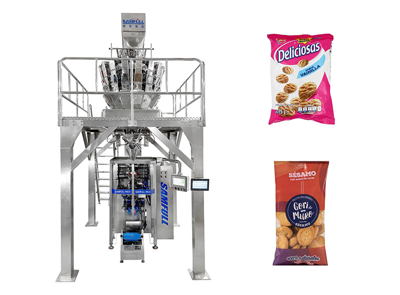 High Speed Continuous VFFS Packing Machine For Cookies