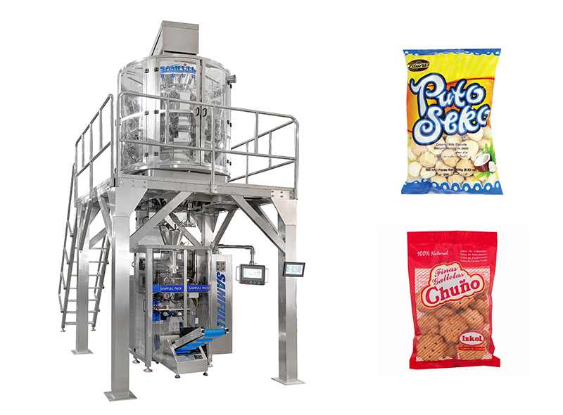 Continuous VFFS Machine For Biscuits Crackers