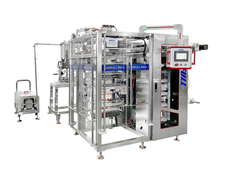 Four-side Seal Sachet 2ml - 100ml Skin Care Gel Multi-lane Packaging Machine Used in Jalisco, Mexico