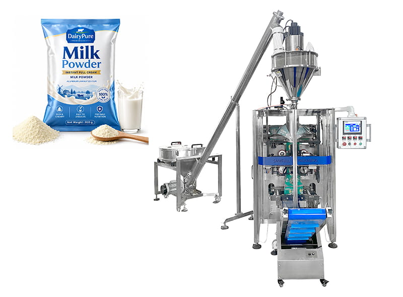 Mongolia Customer Case: 300g Milk Powder Packaging Machine with Aluminum Laminated Film and Nitrogen Flushing