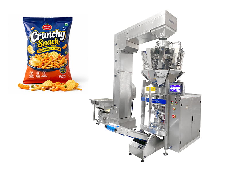 Jordan Customer Case: Compact VFFS Chips Packaging Machine with 10-Head Weigher