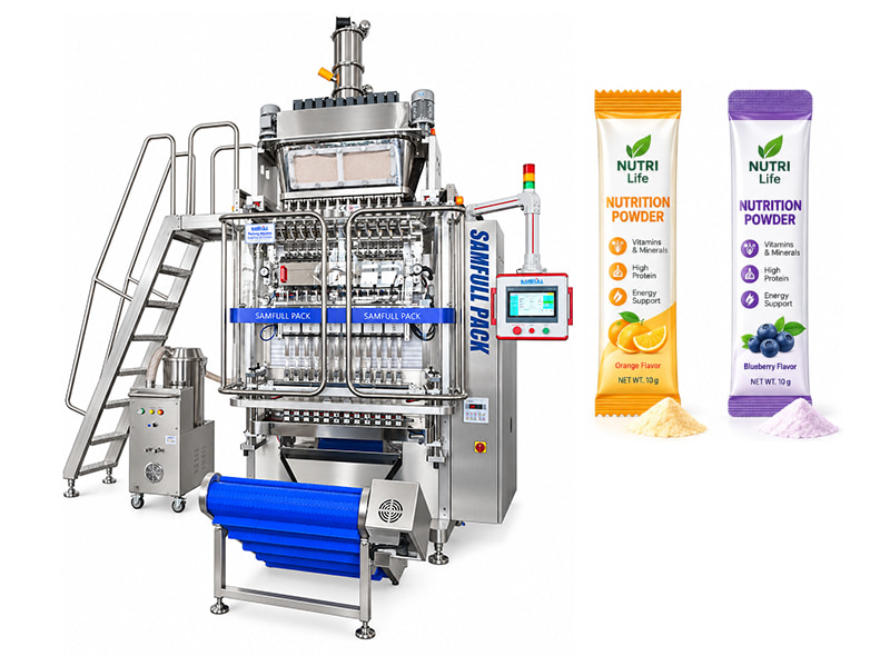 High Capacity Powder Stick Pack Multi-lane Packing Machine