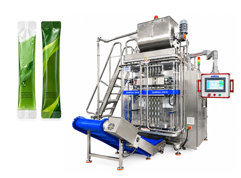 Multi-Lane Liquid Jelly Stick Filling Sealing Machine for Collagen Protein Gel